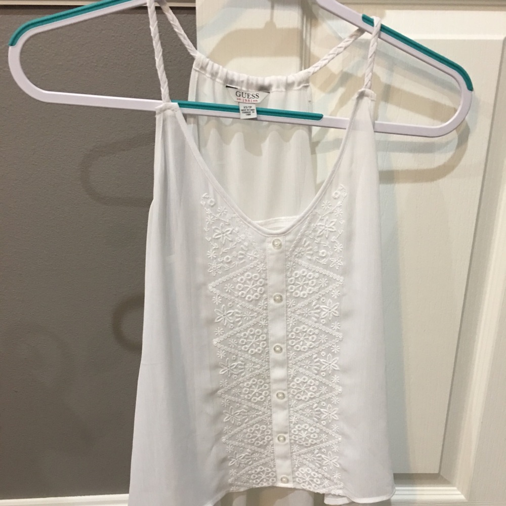 White Guess shirt